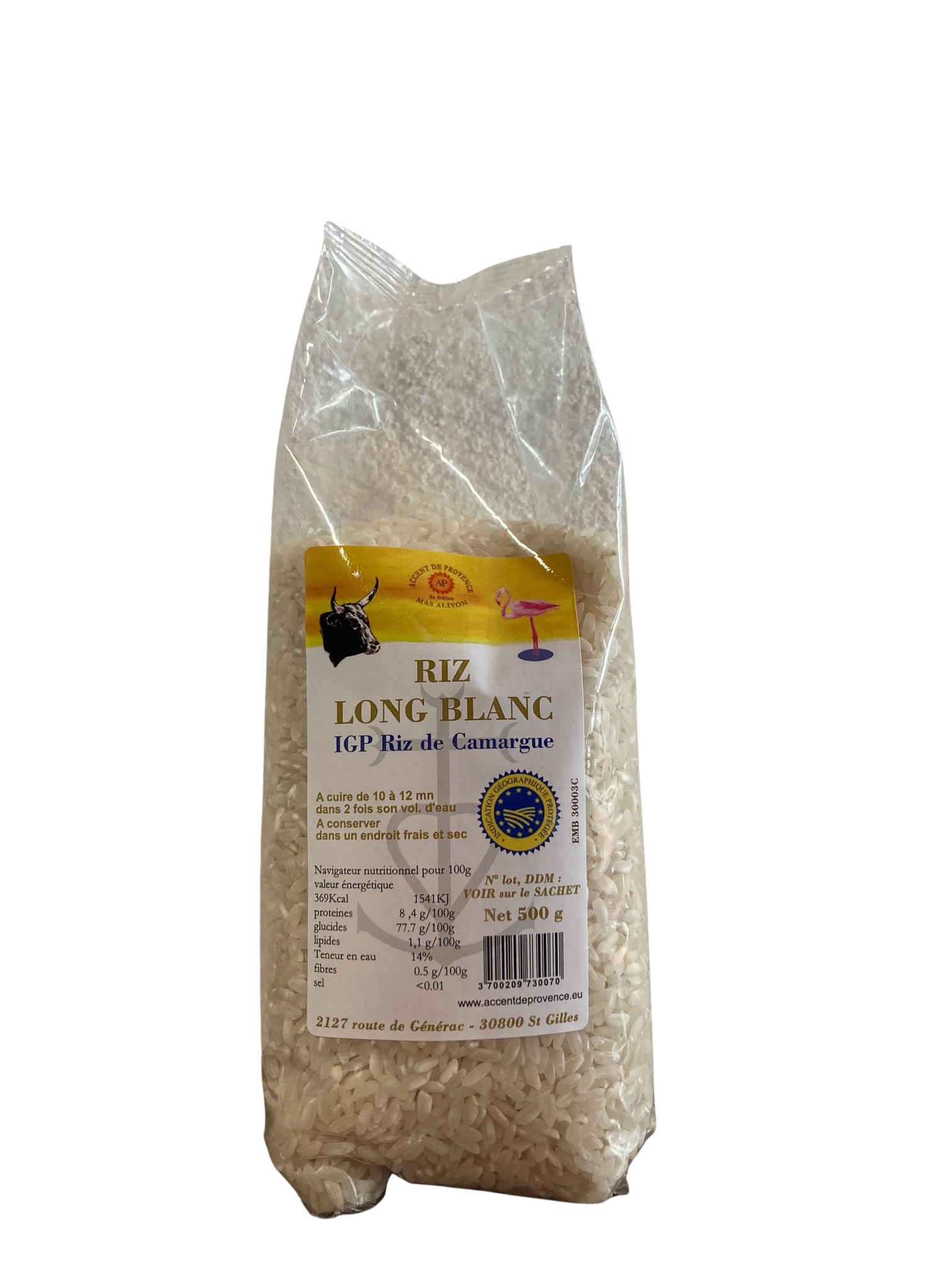 Riz Long Blanc de Camargue 500G