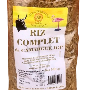 Riz complet de Camargue 500g