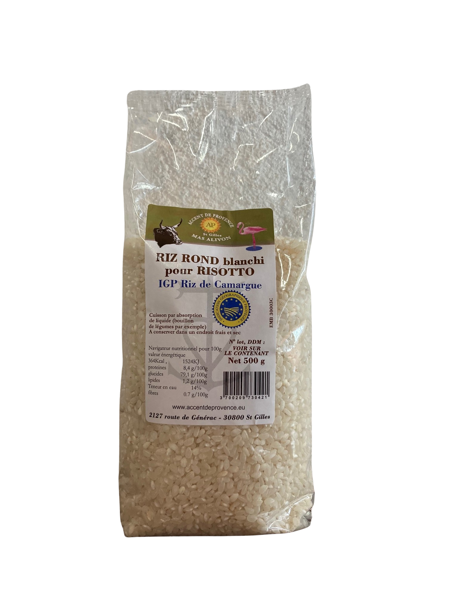 Riz Rond Blanc de Camargue 500g