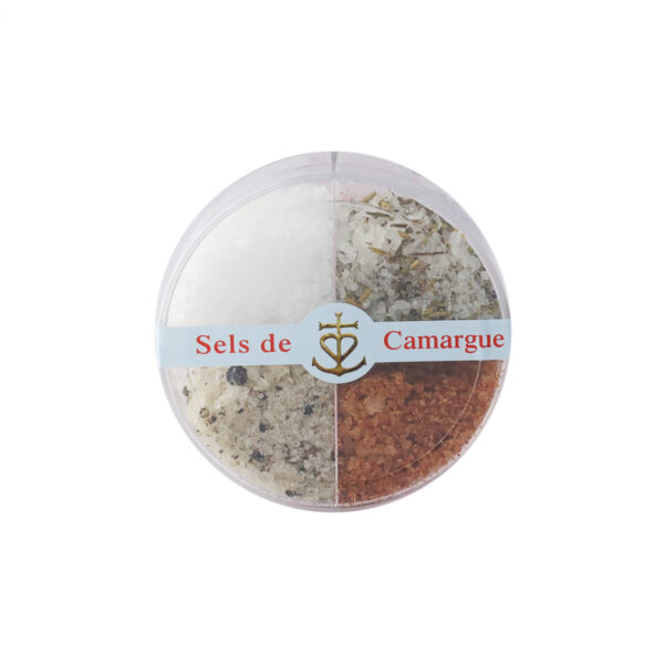 Boite de 4 gros sels Camargue Parfumés