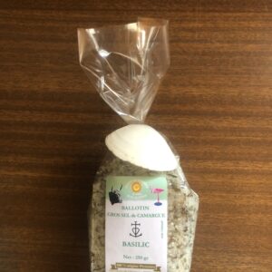 Gros sel de Camargue au Basilic