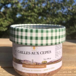 Terrine de Cailles aux Cèpes 180g